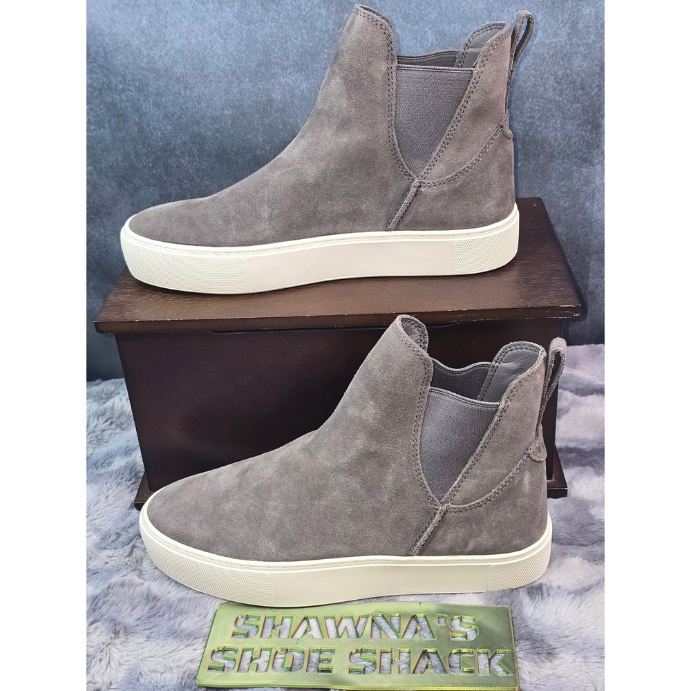 New UGG Mauna Suede Chelsea Sneaker Boot. Slate Grey Suede Platform Women 7.5